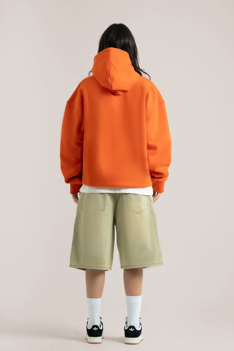 Orange Logo II PL Oversized Hoodie - Baynoire