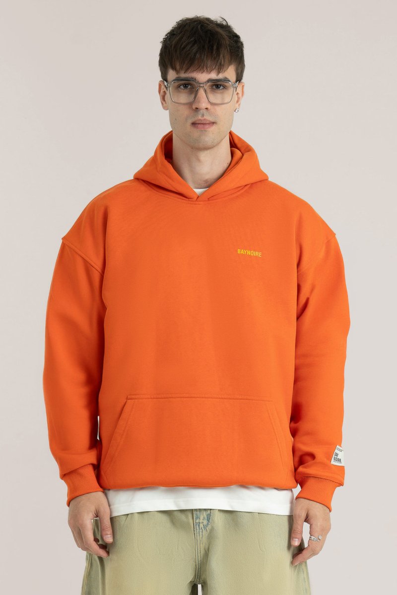 Orange Logo II PL Oversized Hoodie - Baynoire