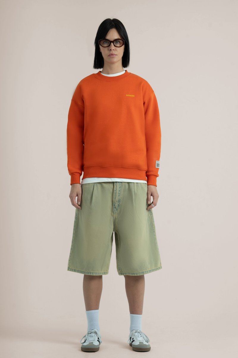 Orange Logo II PL Oversized Sweatshirt - Baynoire
