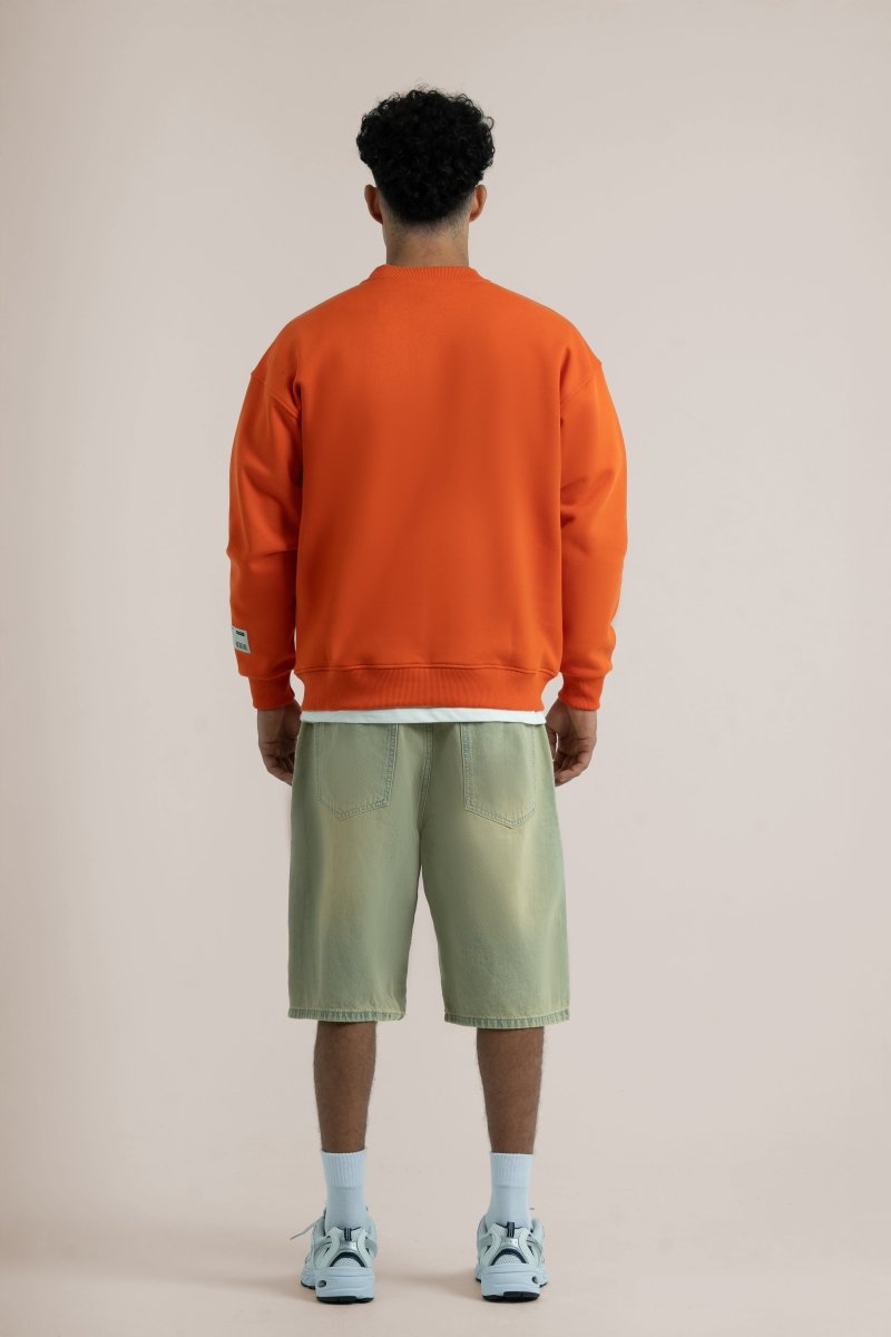 Orange Logo II PL Oversized Sweatshirt - Baynoire
