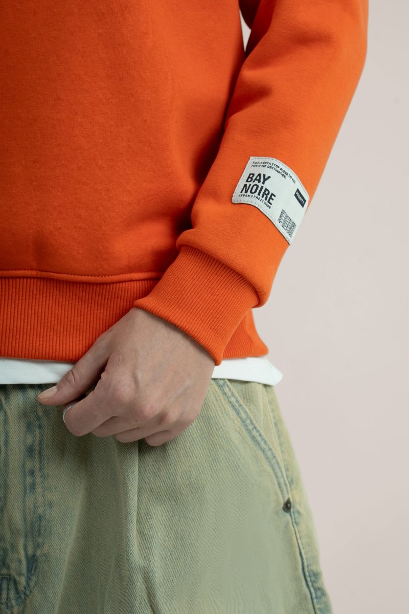Orange Logo II PL Oversized Sweatshirt - Baynoire