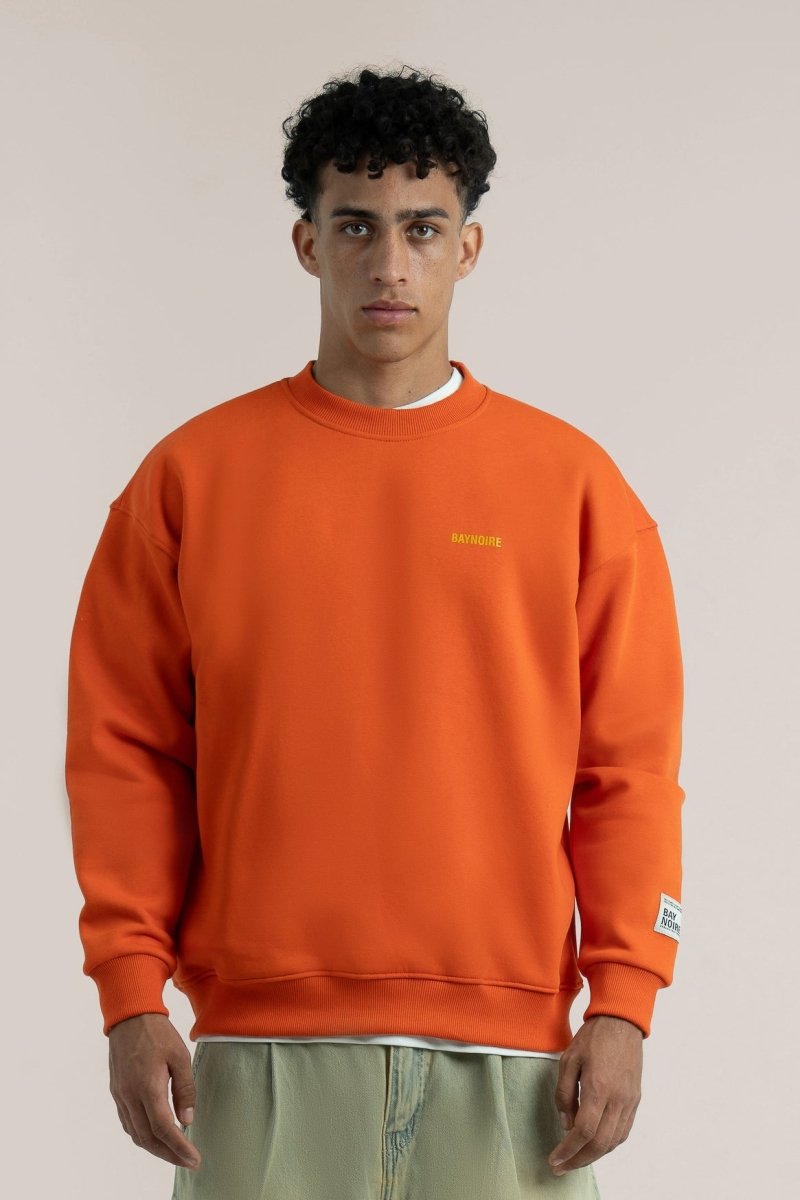 Orange Logo II PL Oversized Sweatshirt - Baynoire
