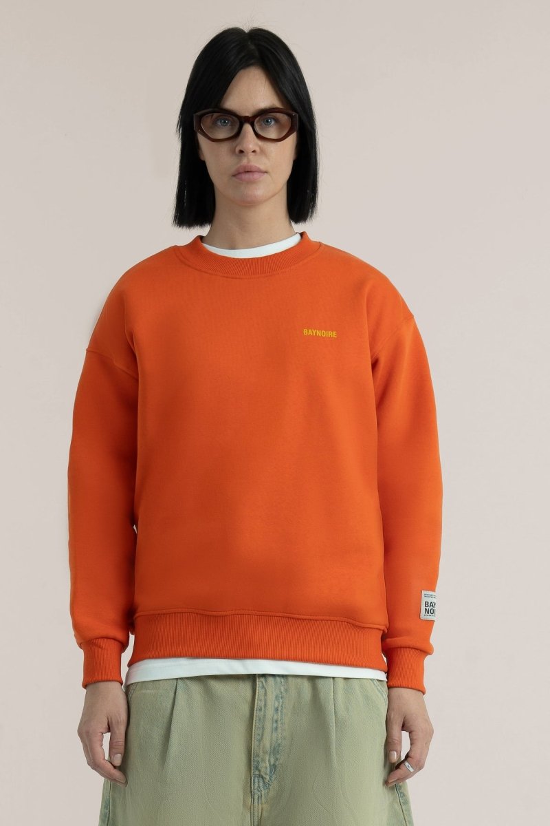 Orange Logo II PL Oversized Sweatshirt - Baynoire