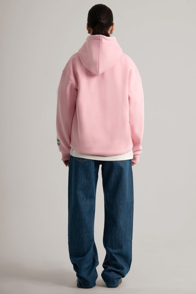 Pink Logo II PL Oversized Hoodie - Baynoire