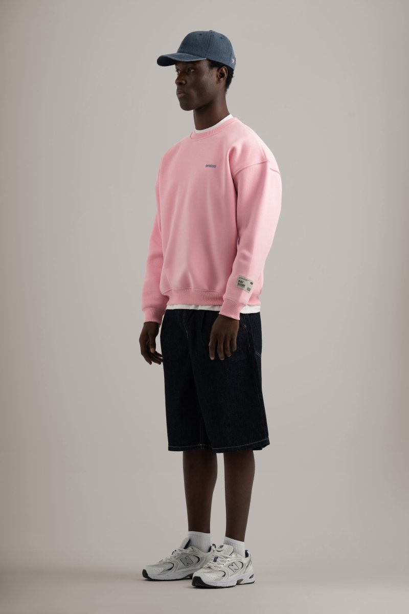 Pink Logo II PL Oversized Sweatshirt - Baynoire