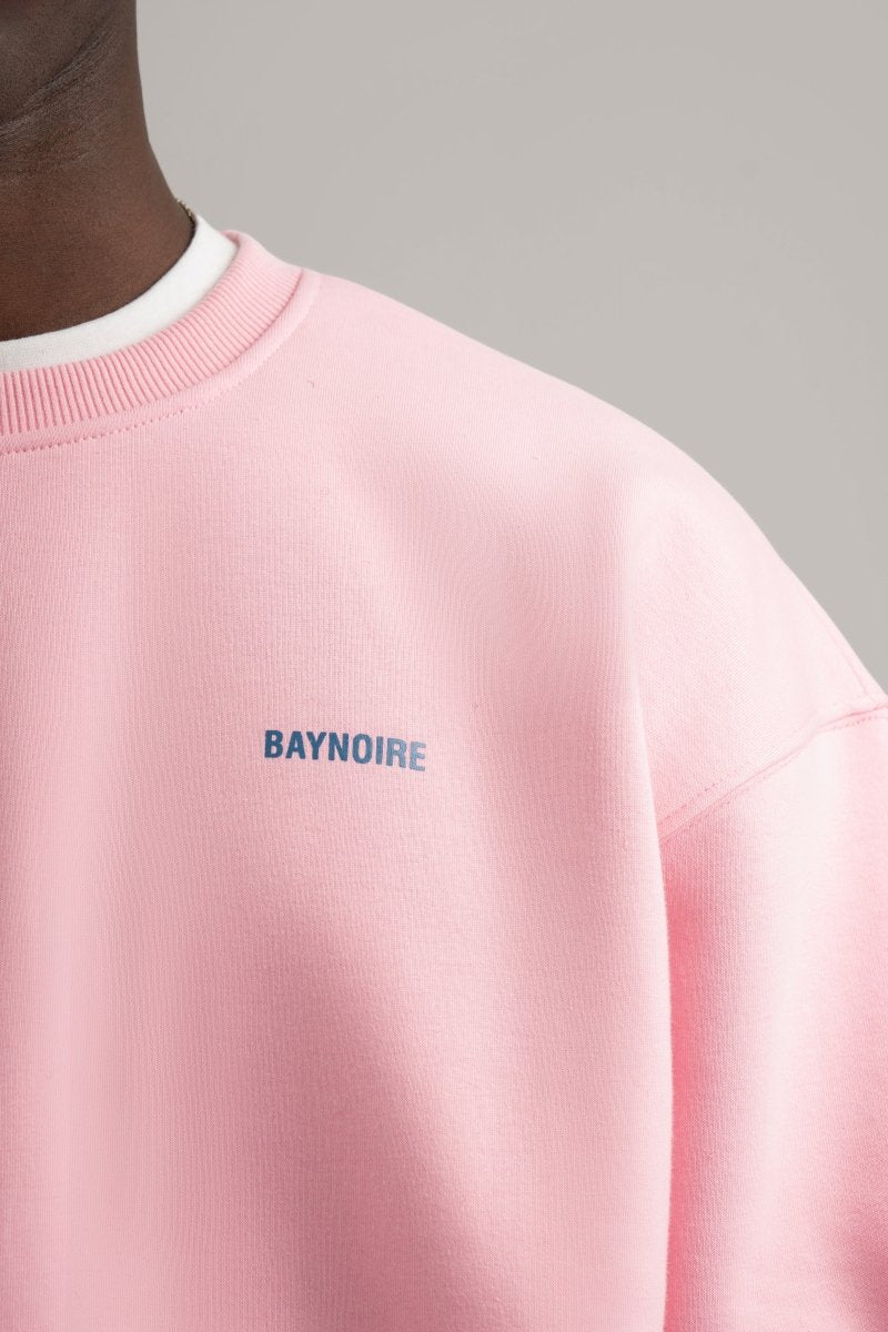 Pink Logo II PL Oversized Sweatshirt - Baynoire