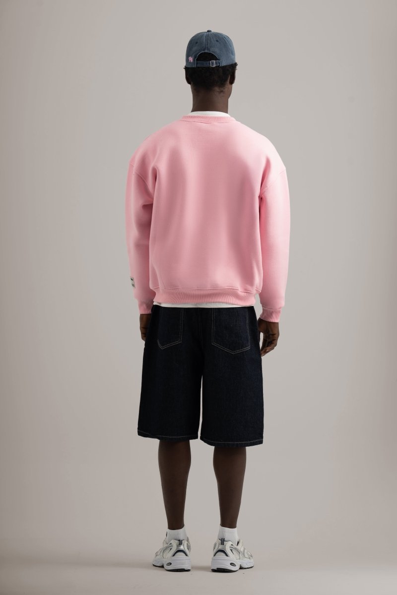 Pink Logo II PL Oversized Sweatshirt - Baynoire