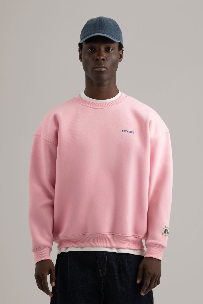 Pink Logo II PL Oversized Sweatshirt - Baynoire