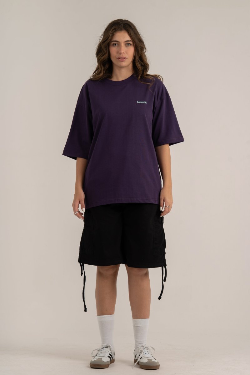 Purple Logo II PL Oversized T-shirt - Baynoire