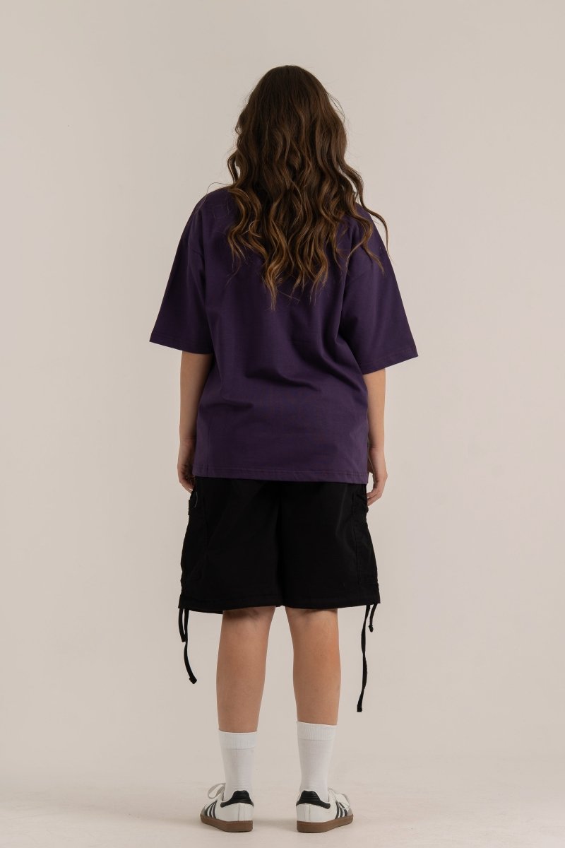 Purple Logo II PL Oversized T-shirt - Baynoire