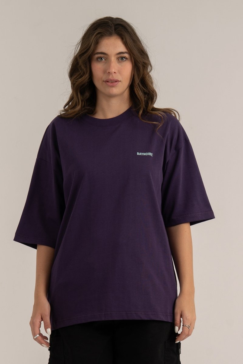 Purple Logo II PL Oversized T-shirt - Baynoire