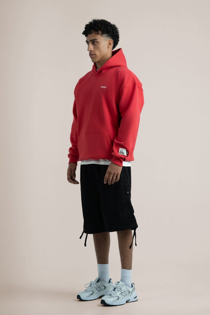 Red Logo II PL Oversized Hoodie - Baynoire