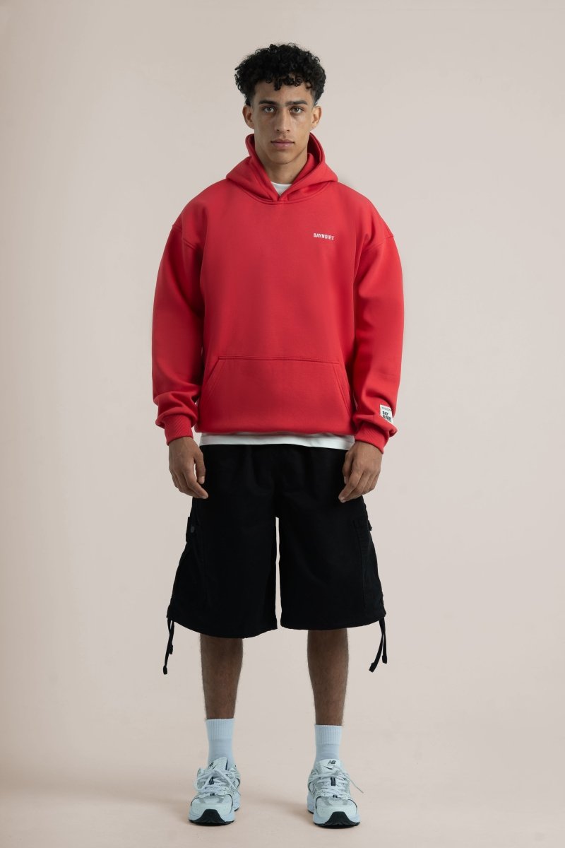 Red Logo II PL Oversized Hoodie - Baynoire