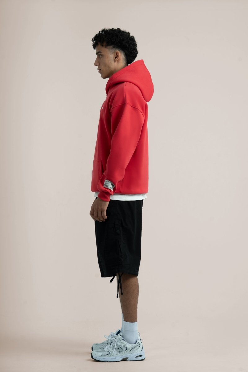 Red Logo II PL Oversized Hoodie - Baynoire