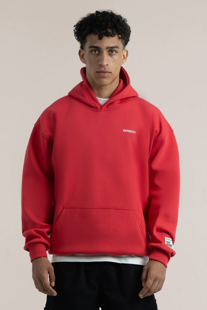 Red Logo II PL Oversized Hoodie - Baynoire