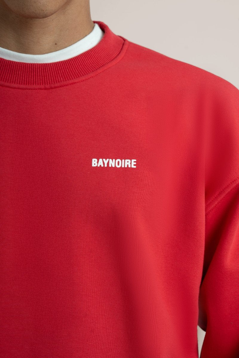 Red Logo II PL Oversized Sweatshirt - Baynoire