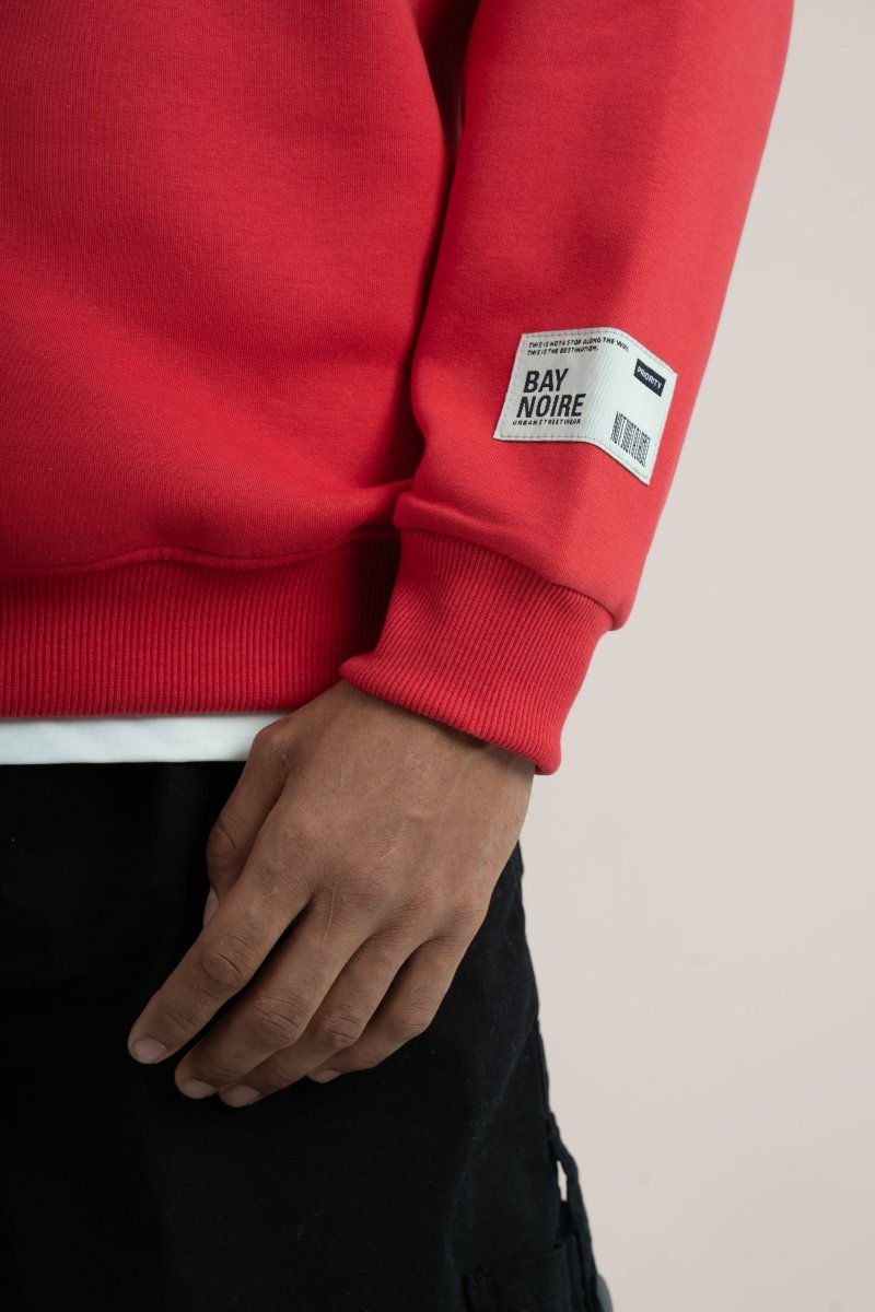 Red Logo II PL Oversized Sweatshirt - Baynoire