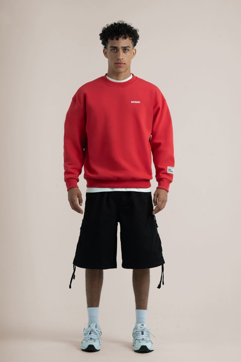 Red Logo II PL Oversized Sweatshirt - Baynoire