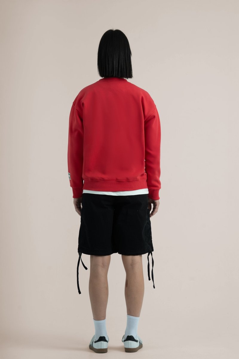 Red Logo II PL Oversized Sweatshirt - Baynoire