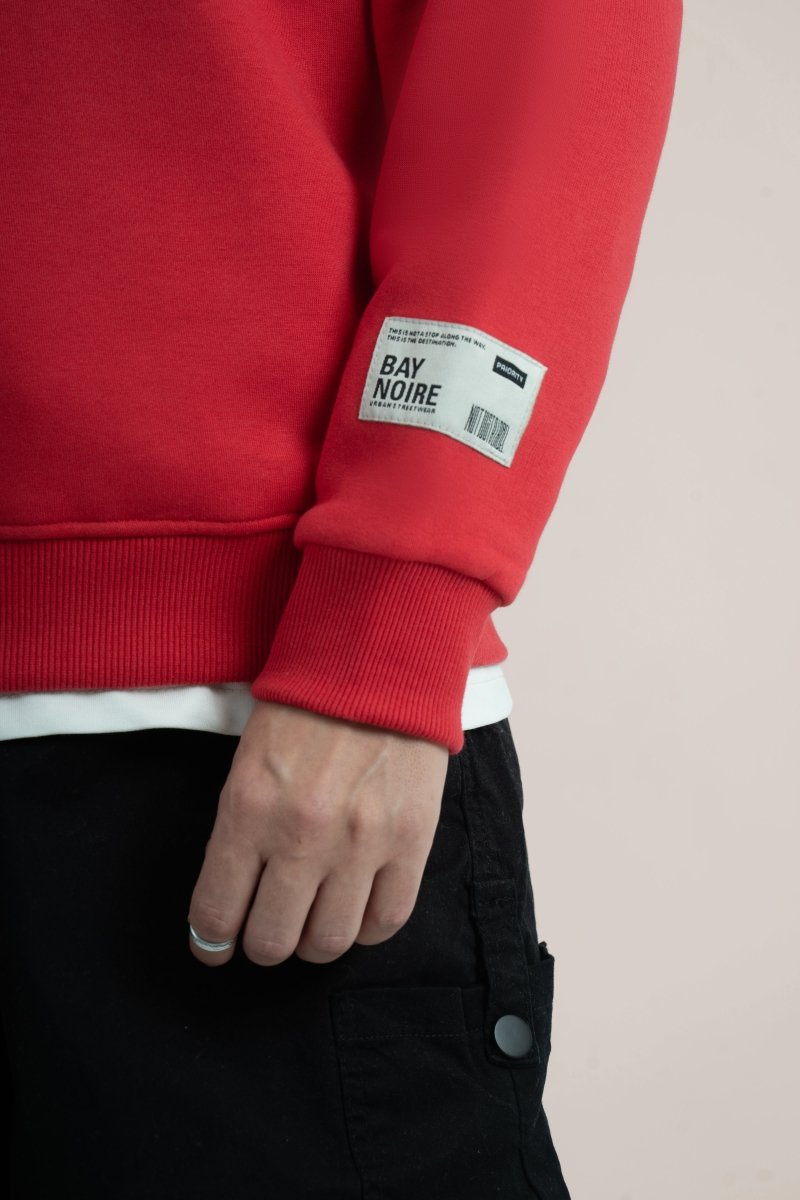 Red Logo II PL Oversized Sweatshirt - Baynoire