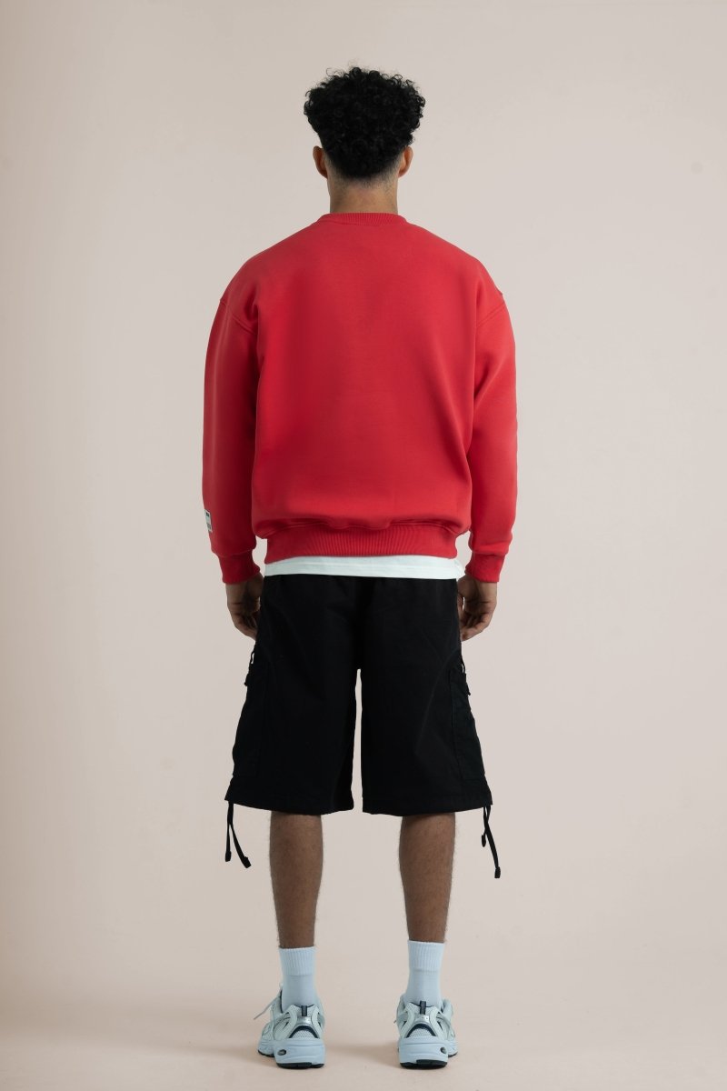 Red Logo II PL Oversized Sweatshirt - Baynoire