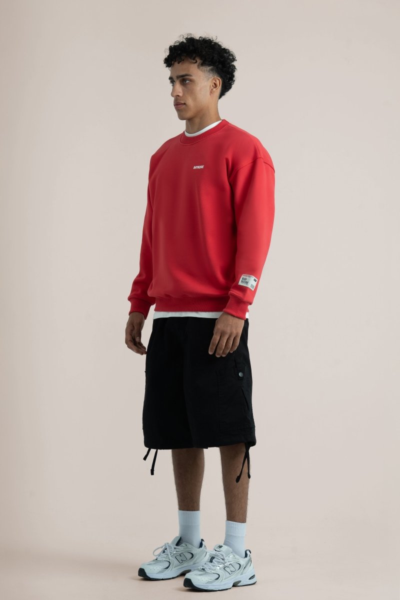 Red Logo II PL Oversized Sweatshirt - Baynoire