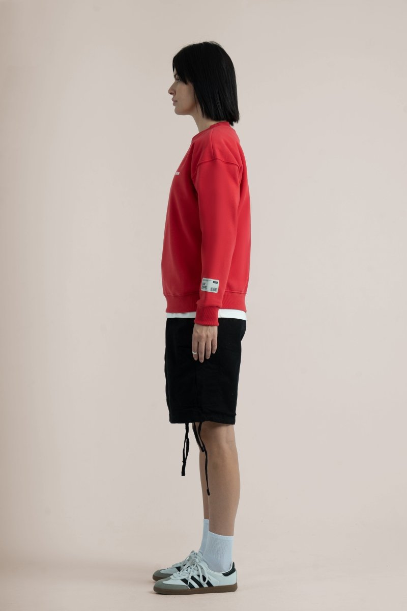 Red Logo II PL Oversized Sweatshirt - Baynoire