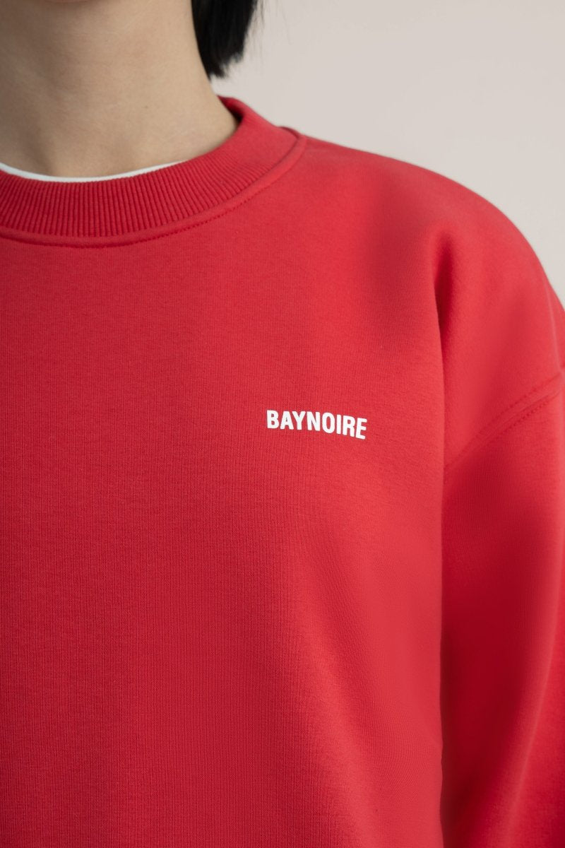 Red Logo II PL Oversized Sweatshirt - Baynoire