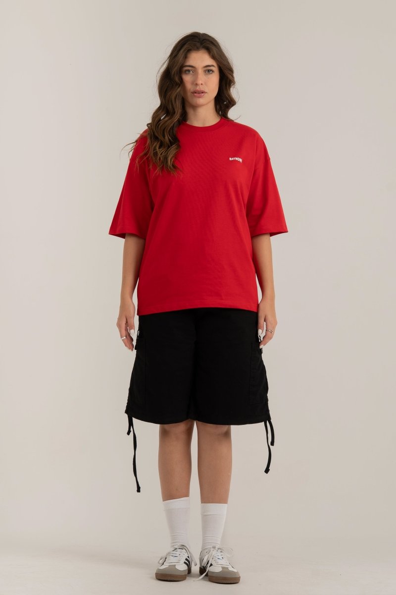 Red Logo II PL Oversized T-shirt - Baynoire