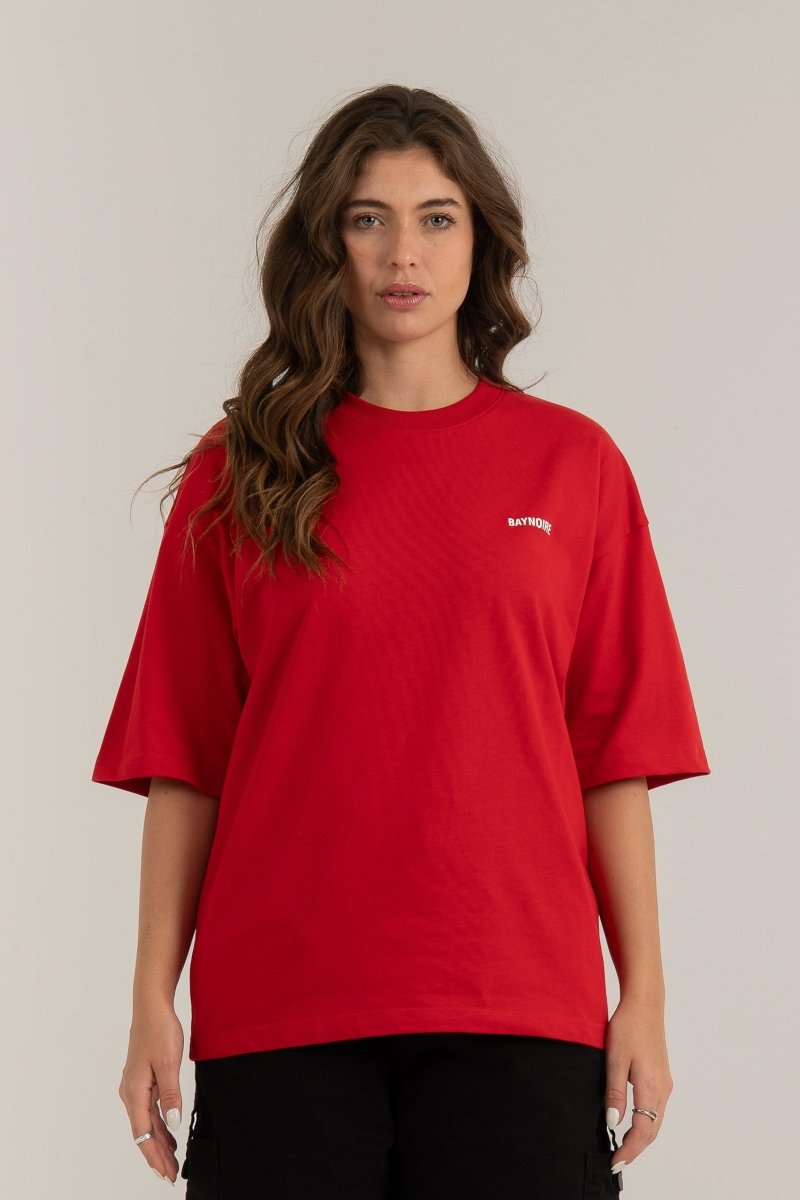 Red Logo II PL Oversized T-shirt - Baynoire