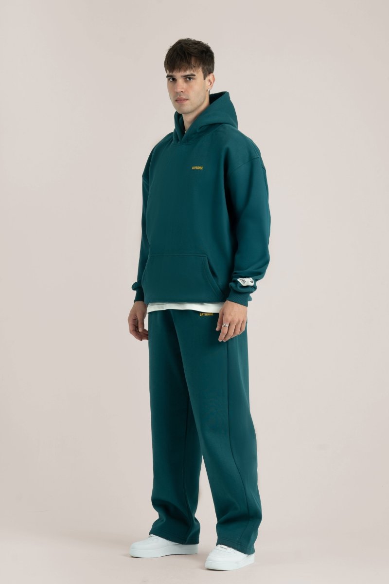 Teal Logo II PL Oversized Hoodie - Baynoire