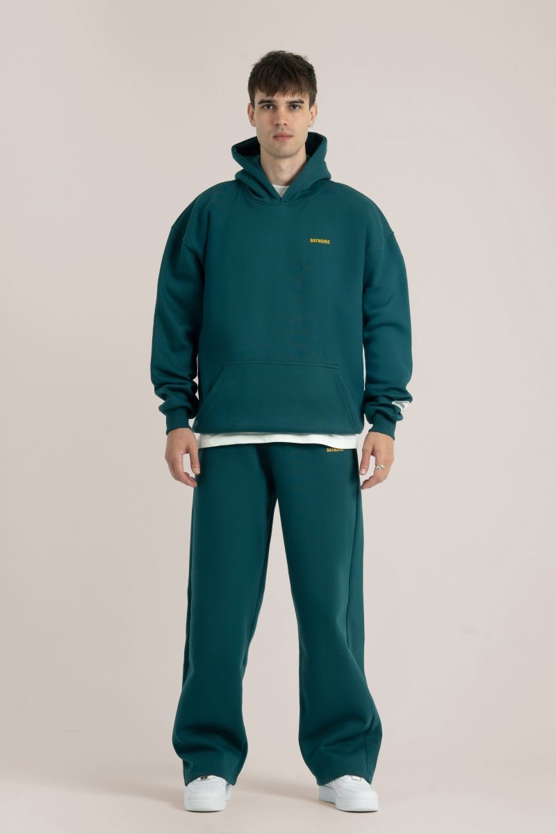 Teal Logo II PL Oversized Hoodie - Baynoire