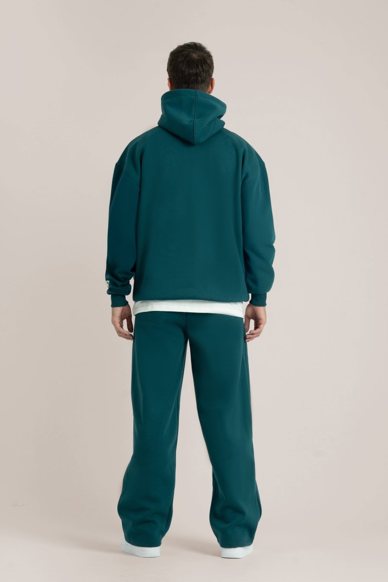 Teal Logo II PL Oversized Hoodie - Baynoire