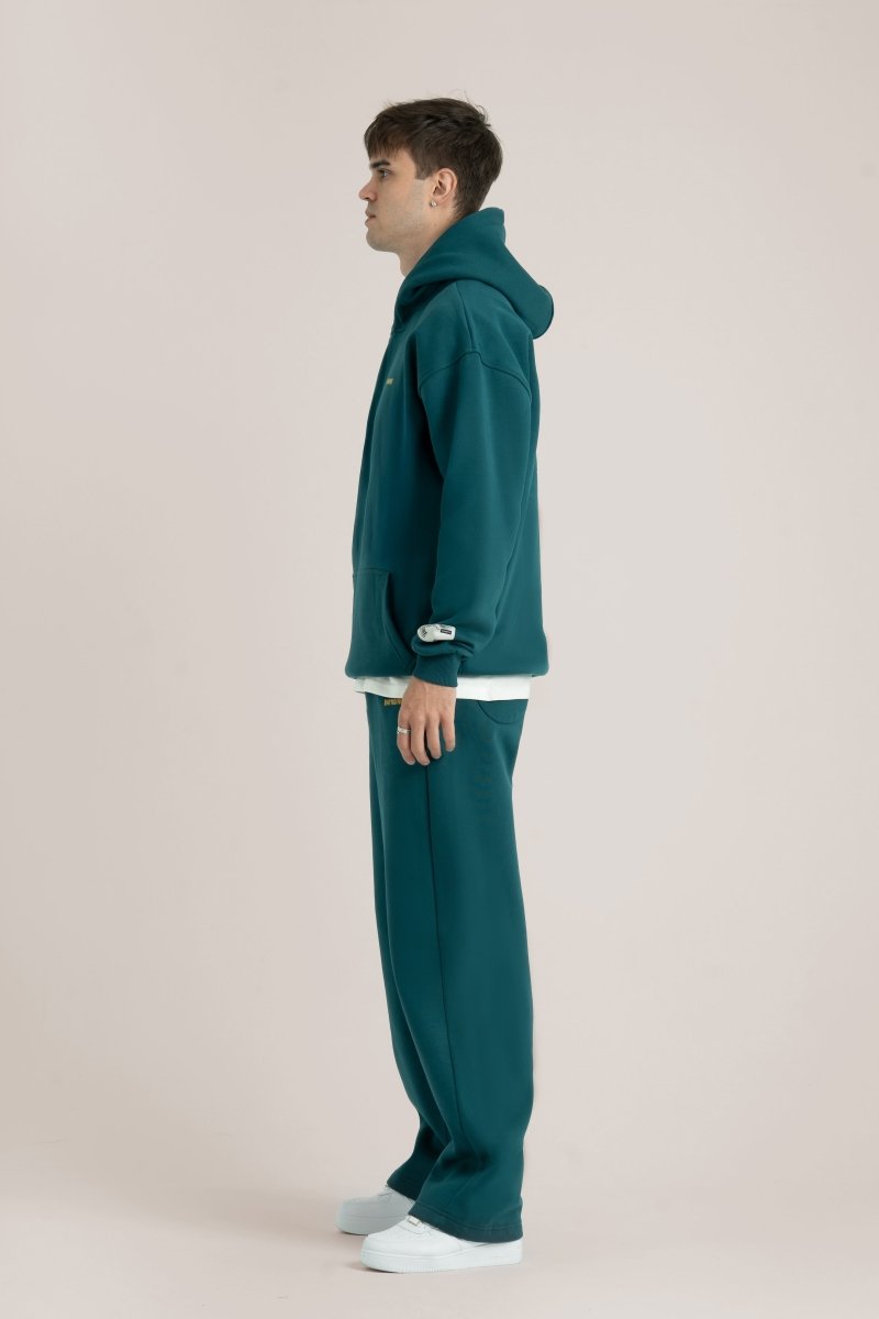 Teal Logo II PL Oversized Hoodie - Baynoire