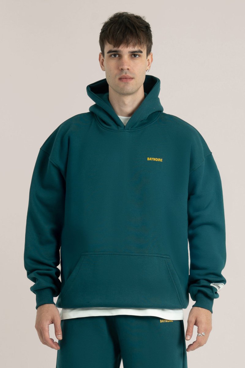 Teal Logo II PL Oversized Hoodie - Baynoire