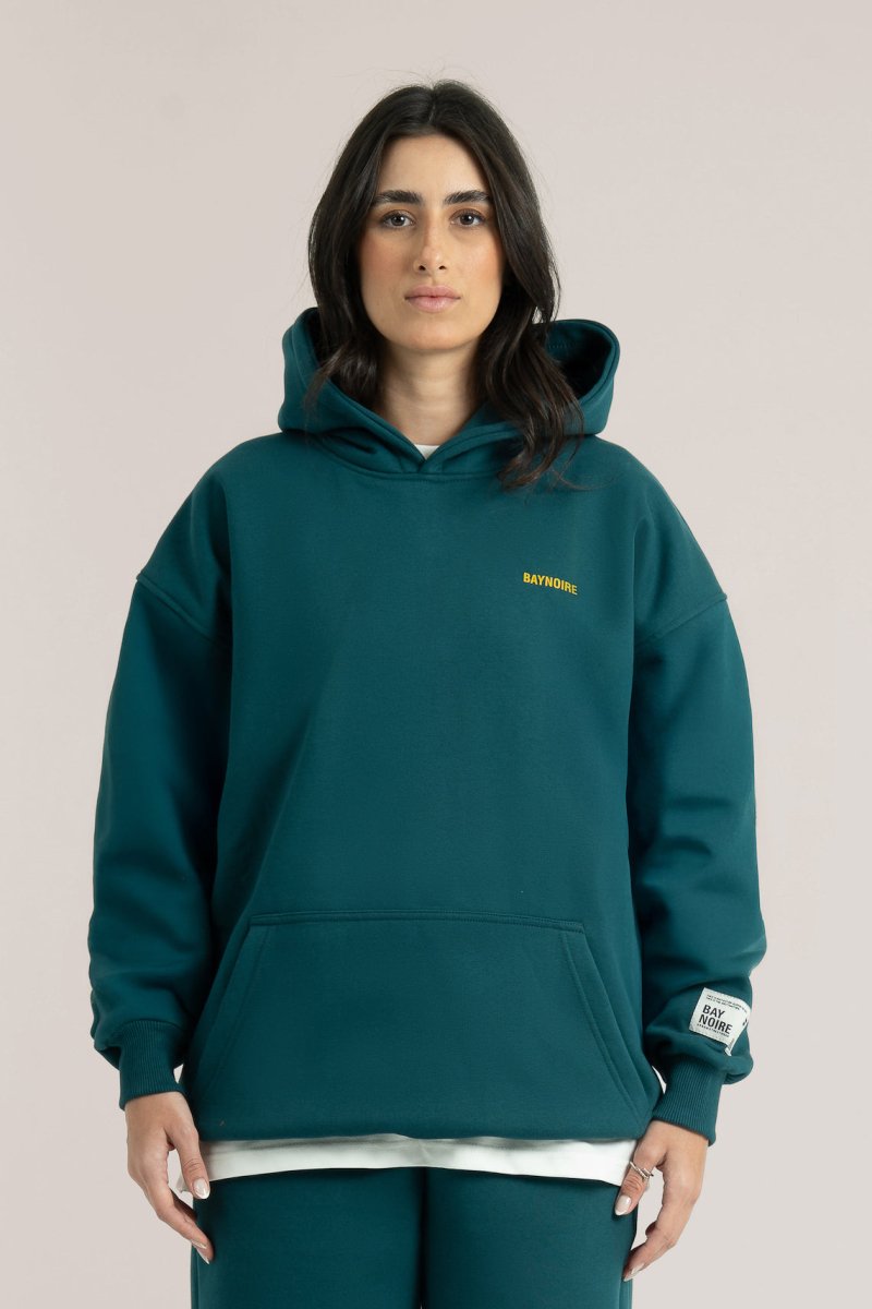 Teal Logo II PL Oversized Hoodie - Baynoire