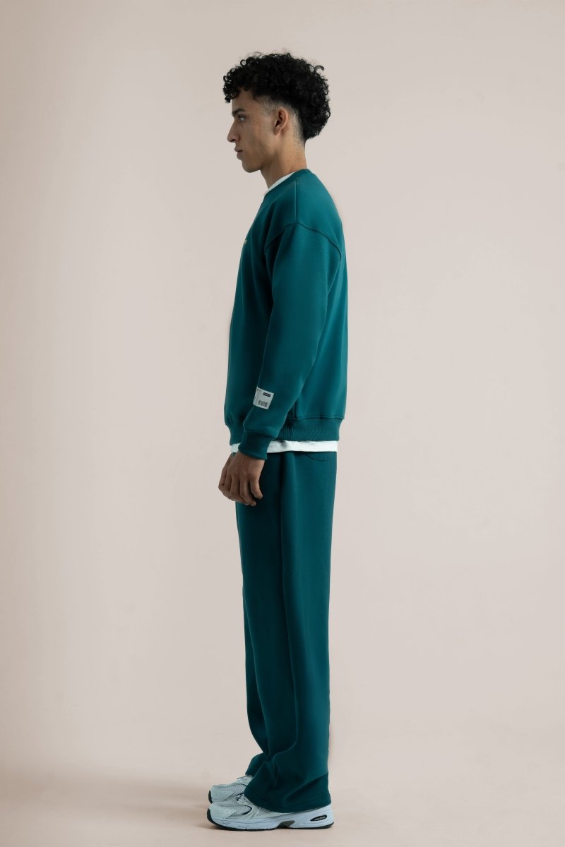Teal Logo II PL Oversized Sweatshirt - Baynoire