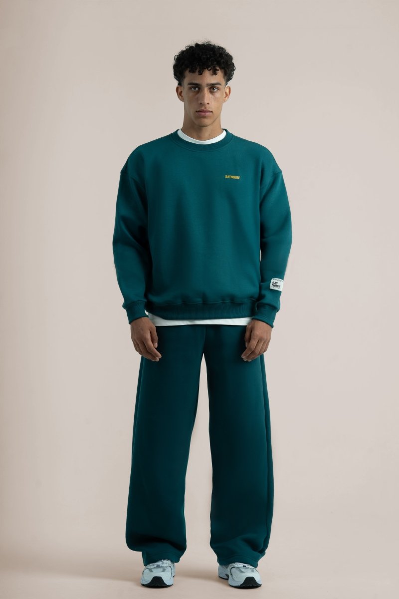 Teal Logo II PL Oversized Sweatshirt - Baynoire