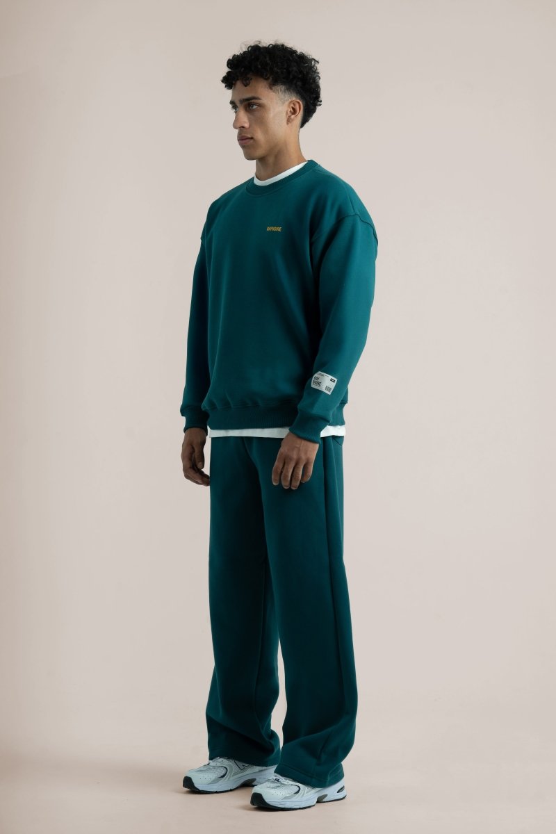 Teal Logo II PL Oversized Sweatshirt - Baynoire
