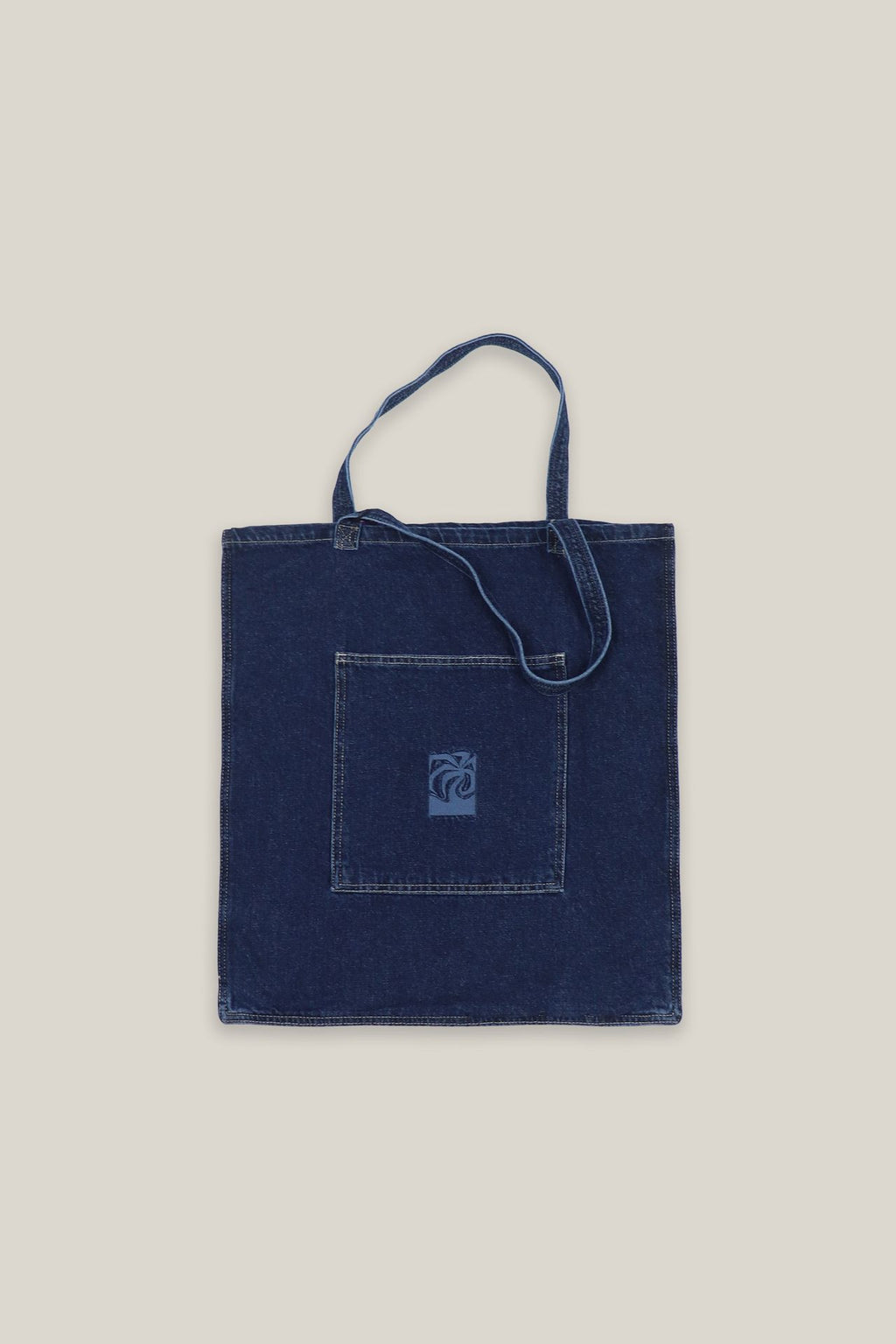 Dark Blue Denim Tote Bag