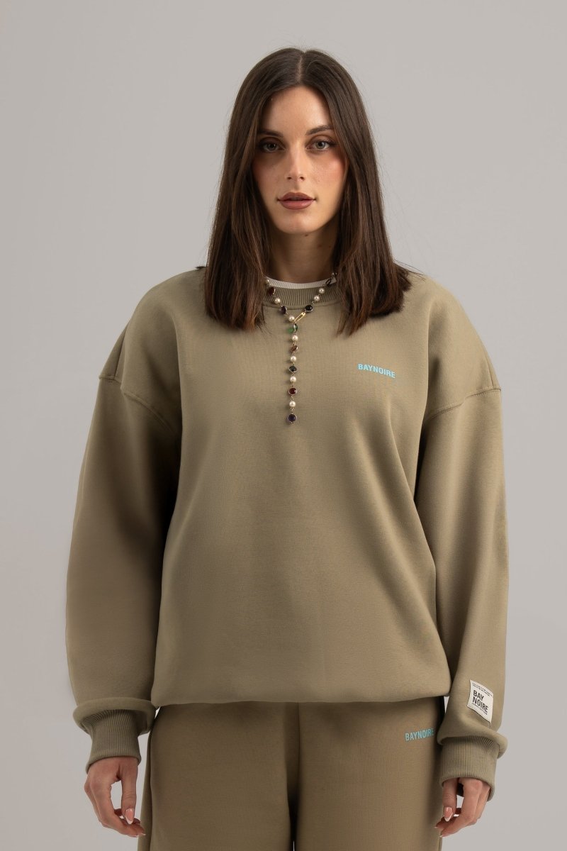 Treron Logo II PL Oversized Sweatshirt - Baynoire