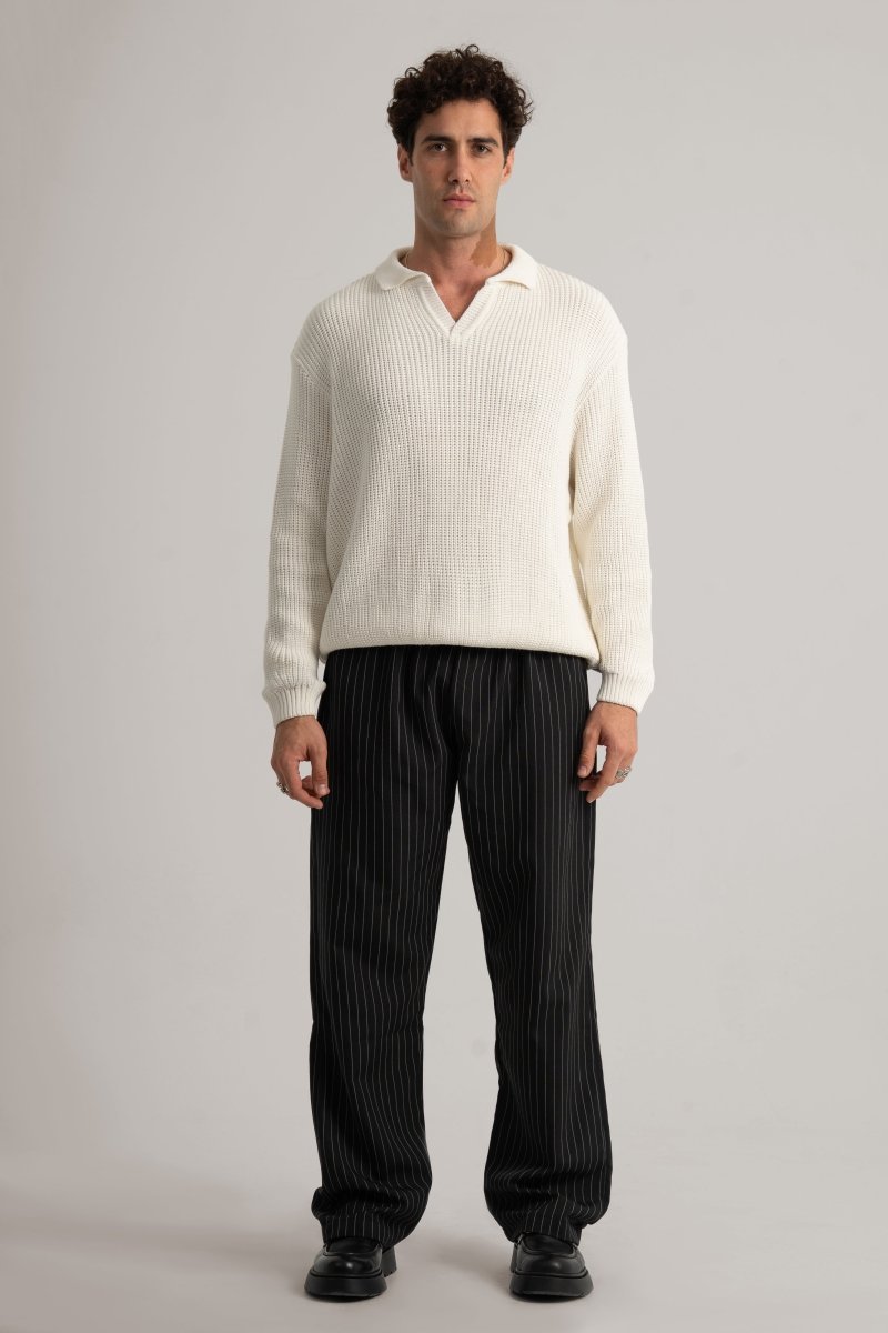 White Collar II Sweater - Baynoire