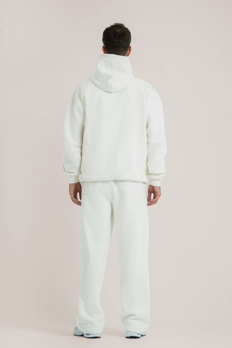 White Logo II PL Oversized Hoodie - Baynoire