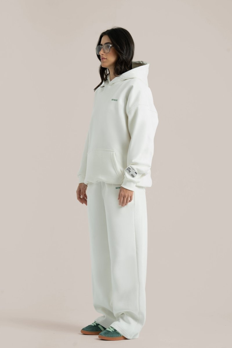 White Logo II PL Oversized Sweatpants - Baynoire