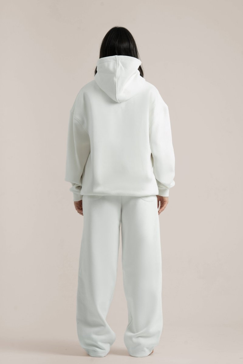 White Logo II PL Oversized Sweatpants - Baynoire