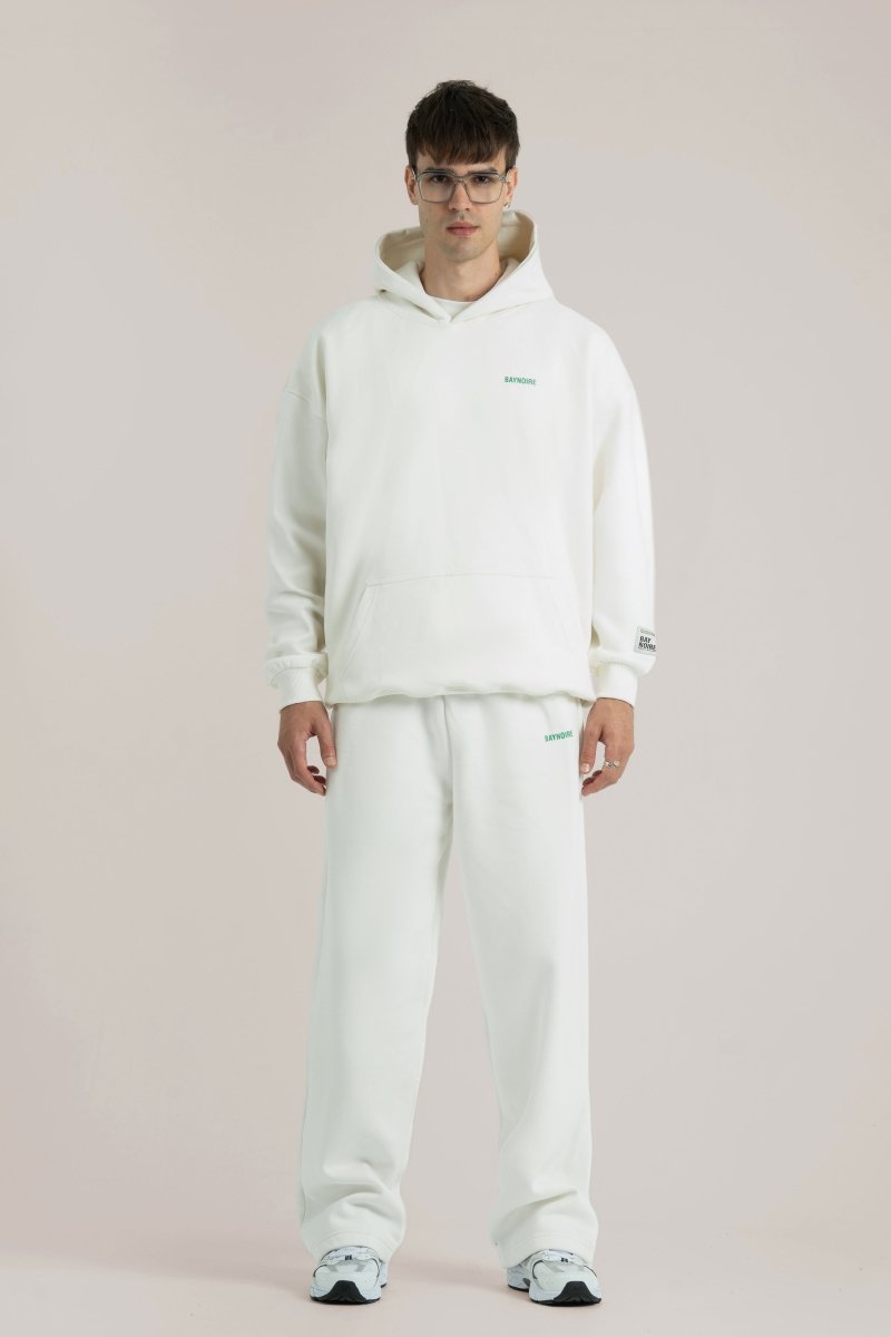 White Logo II PL Oversized Sweatpants - Baynoire