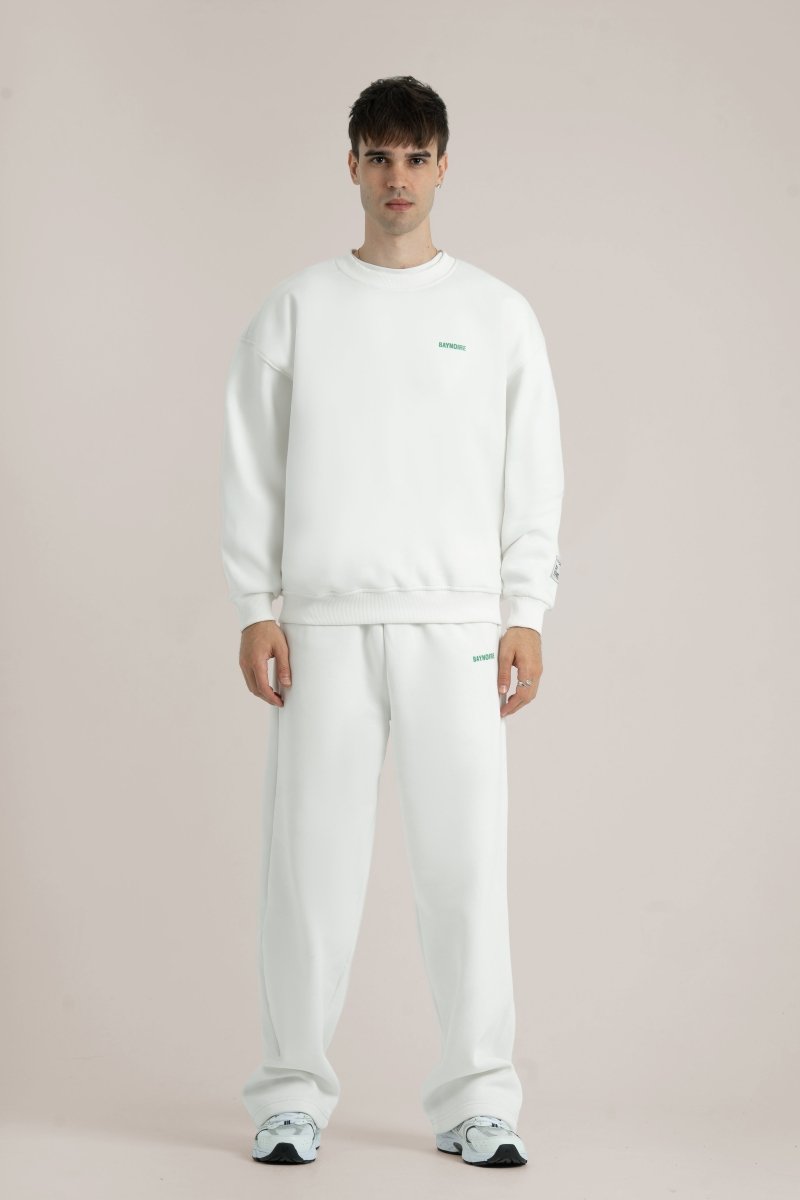 White Logo II PL Oversized Sweatshirt - Baynoire