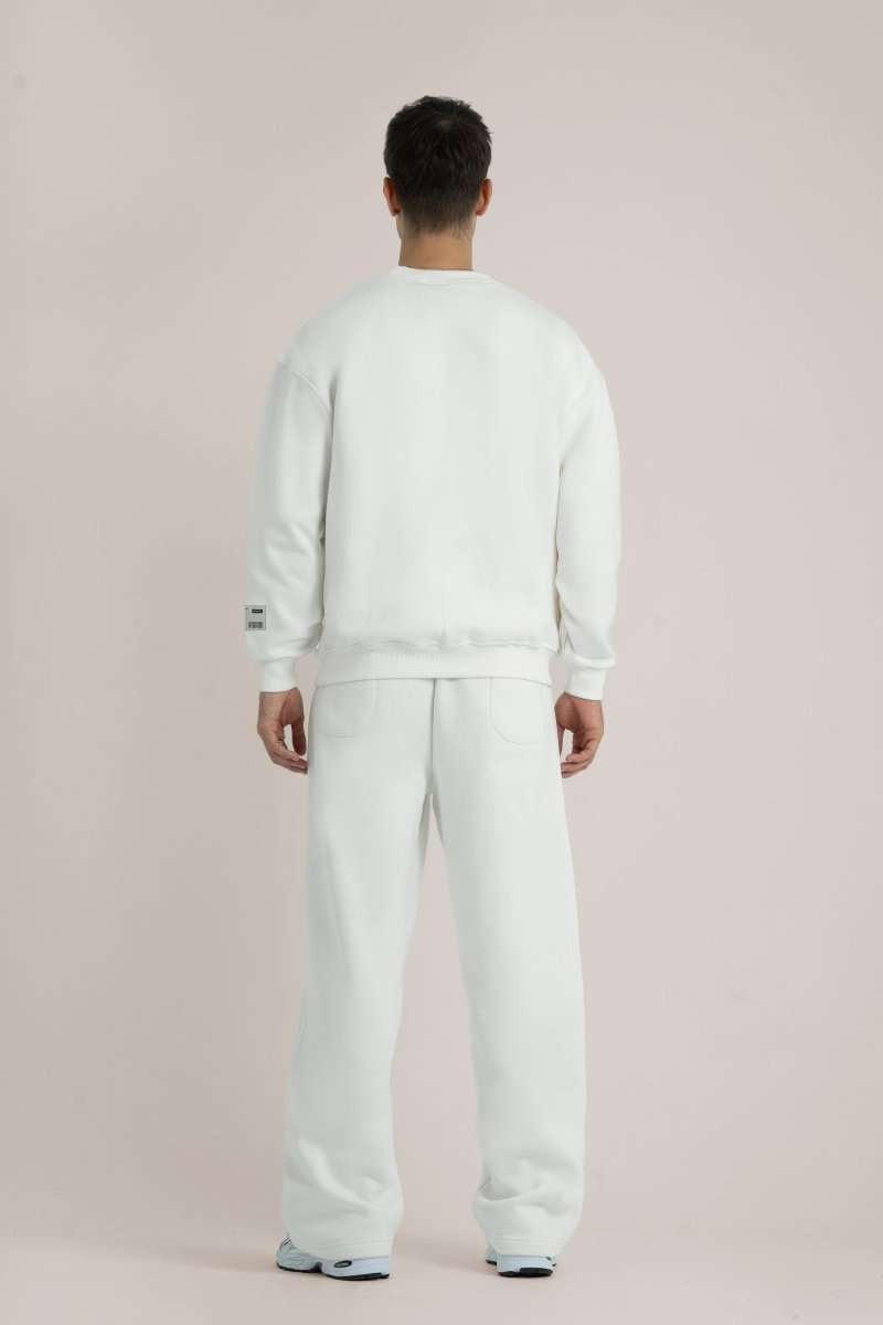 White Logo II PL Oversized Sweatshirt - Baynoire