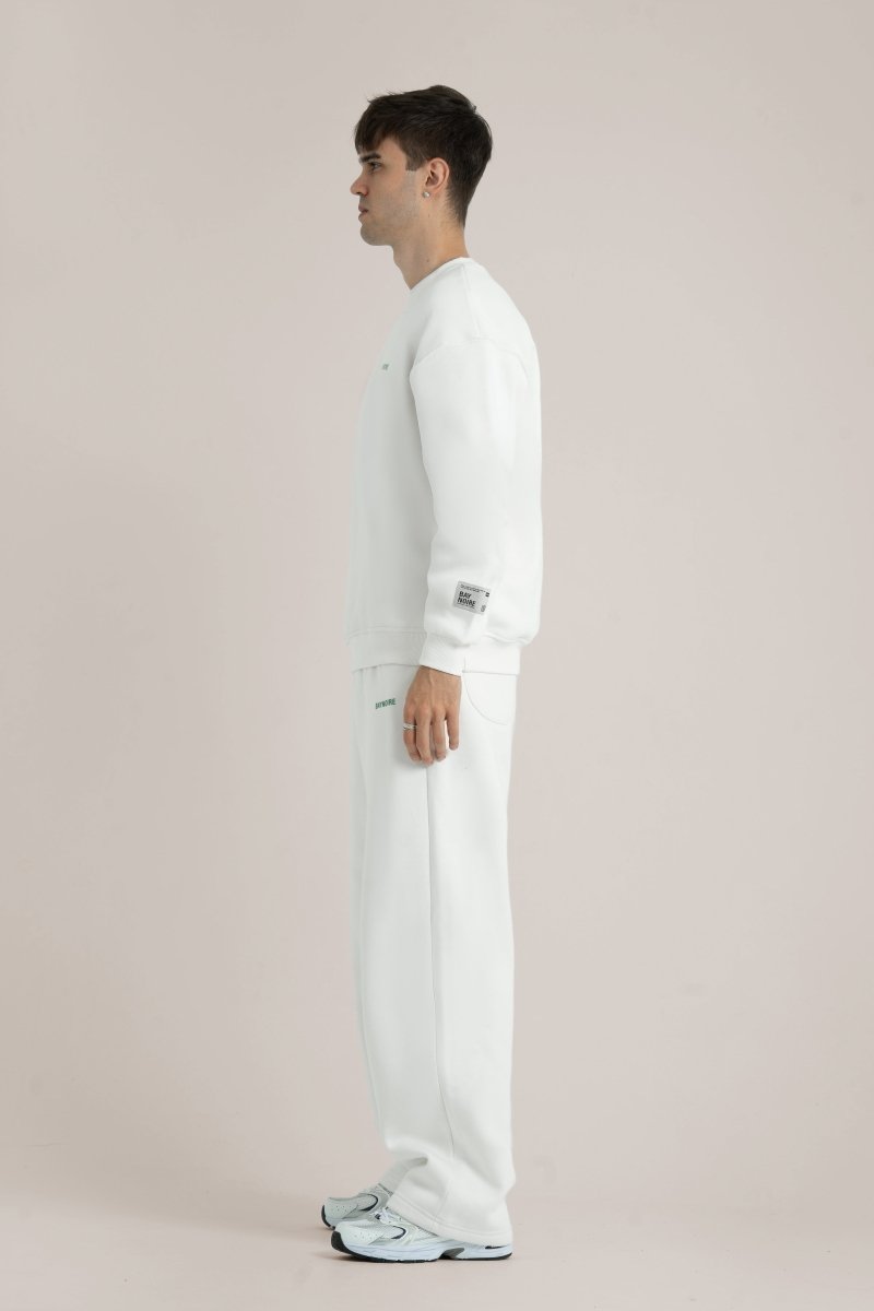White Logo II PL Oversized Sweatshirt - Baynoire