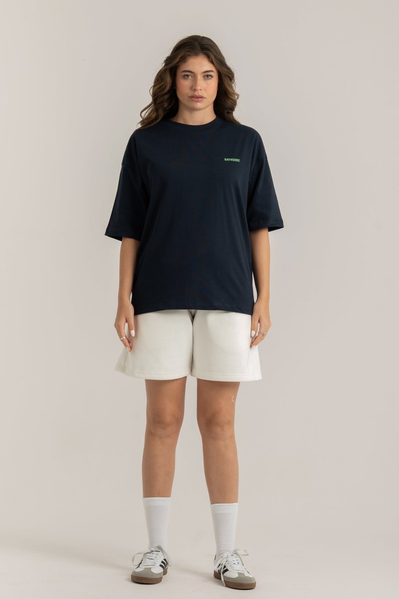 White Logo PL Sweatshorts - Baynoire